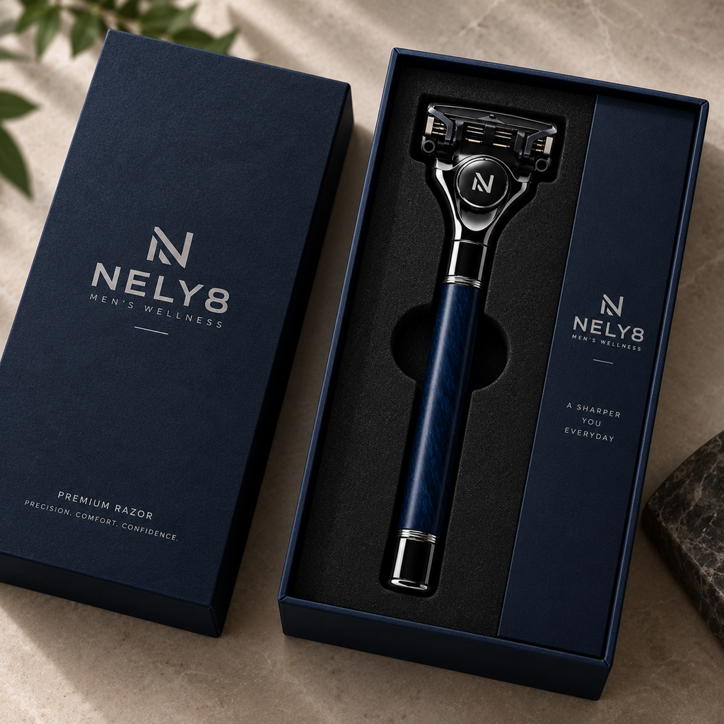 NELY8 Premium Razor — Midnight Navy